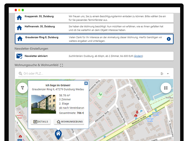 Self-Service f&uuml;r Ihre Interessenten